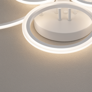 LED полилей с дистанционно BETTY 82W, 6 кръга, Студена/Топла/Неутрална светлина, Димируем, Бял LED полилей с дистанционно управление Заглавие по подразбиране Alessandro Design