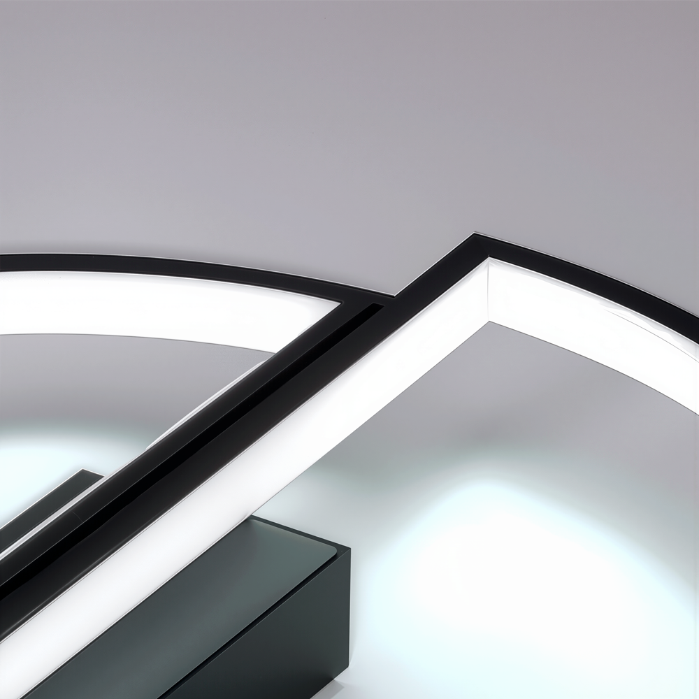 LED полилей с дистанционно управление VECTOR ARCUS 52W, 2 елемента, Студена/Топла/Неутрална светлина, Димируем, Черен LED полилей с дистанционно управление Default Title Alessandro Design