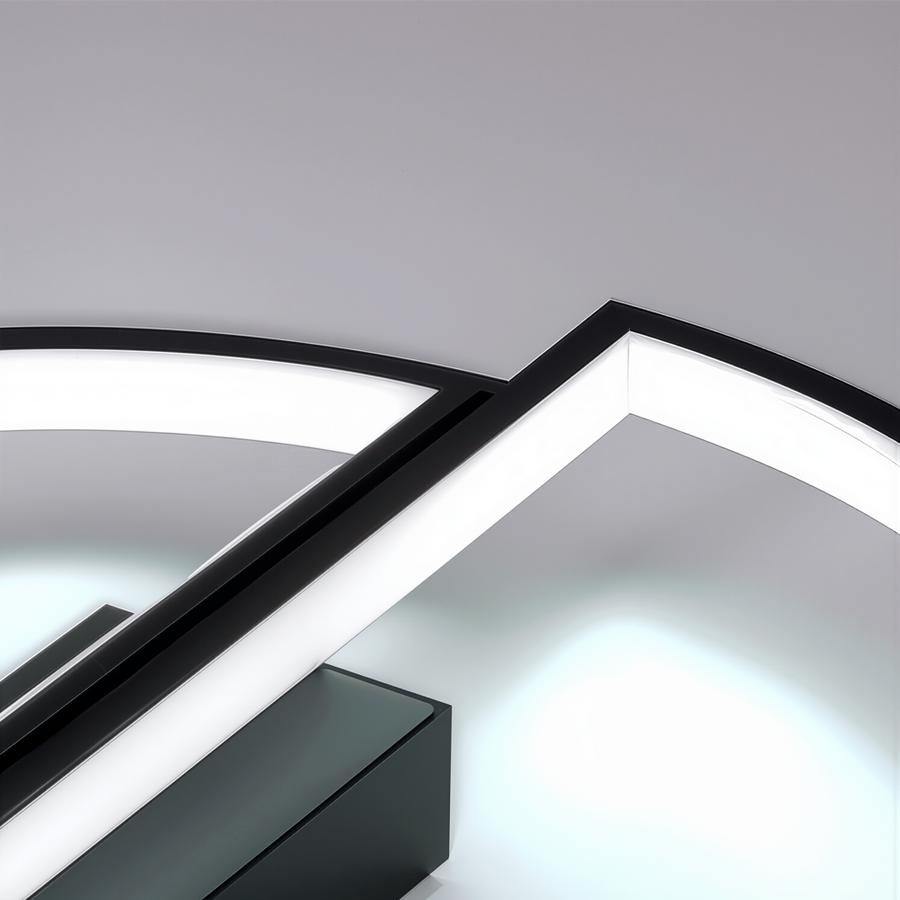 LED полилей с дистанционно управление VECTOR ARCUS 52W, 2 елемента, Студена/Топла/Неутрална светлина, Димируем, Черен LED полилей с дистанционно управление Default Title Alessandro Design
