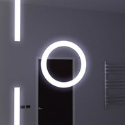 Правоъгълно LED огледало, 120x80 см, сензор Marcello MotionGlow, система за обезпотяване, часовник и термометър, козметична лупа, димируеми огледала Marcello Заглавие по подразбиране Alessandro Design