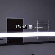 Правоъгълно LED огледало, 120x80 см, сензор Marcello MotionGlow, система за обезпотяване, часовник и термометър, козметична лупа, димируеми огледала Marcello Заглавие по подразбиране Alessandro Design