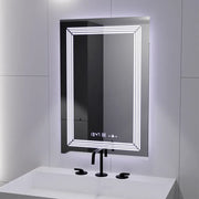 Правоъгълно LED огледало, 60x80cm, Venezia Marcello MotionGlow сензор, система за обезпотяване, часовник и термометър, димиране, топла неутрална студена светлина 3000K/4000K/6000K Marcello Mirrors Заглавие по подразбиране Alessandro Design