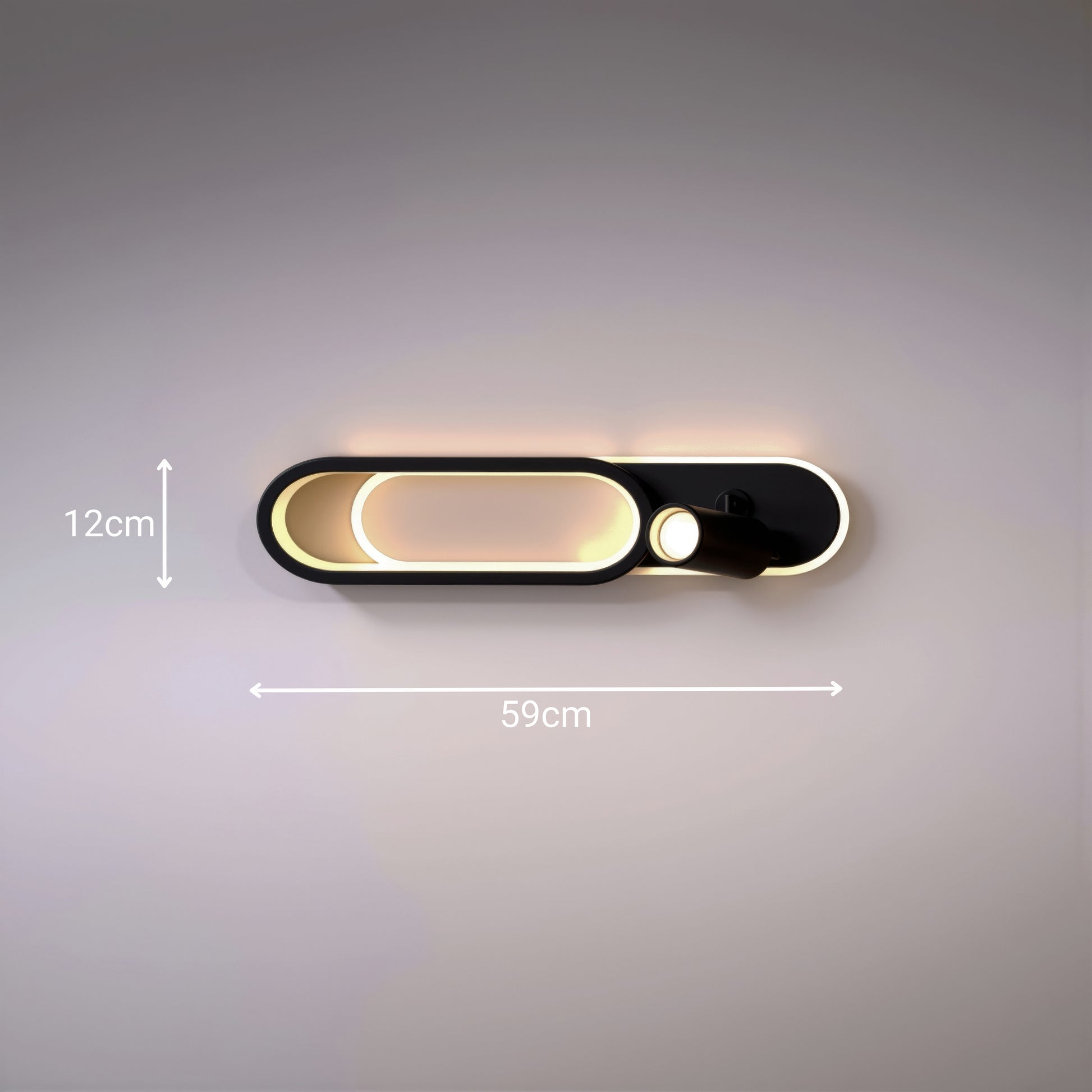 LED полилей с регулируем проектор FISSO Camilla 49W, светлина 3000/4000/6000k, черен LED полилей Заглавие по подразбиране Alessandro Design