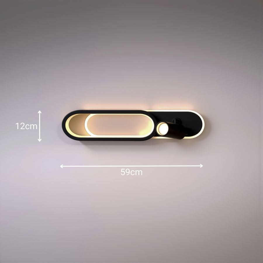LED полилей с регулируем проектор FISSO Camilla 49W, светлина 3000/4000/6000k, черен LED полилей Заглавие по подразбиране Alessandro Design