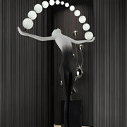 Amato LED подова лампа 24W 4000K черен метал Veioze & подова лампа Заглавие по подразбиране Alessandro Design