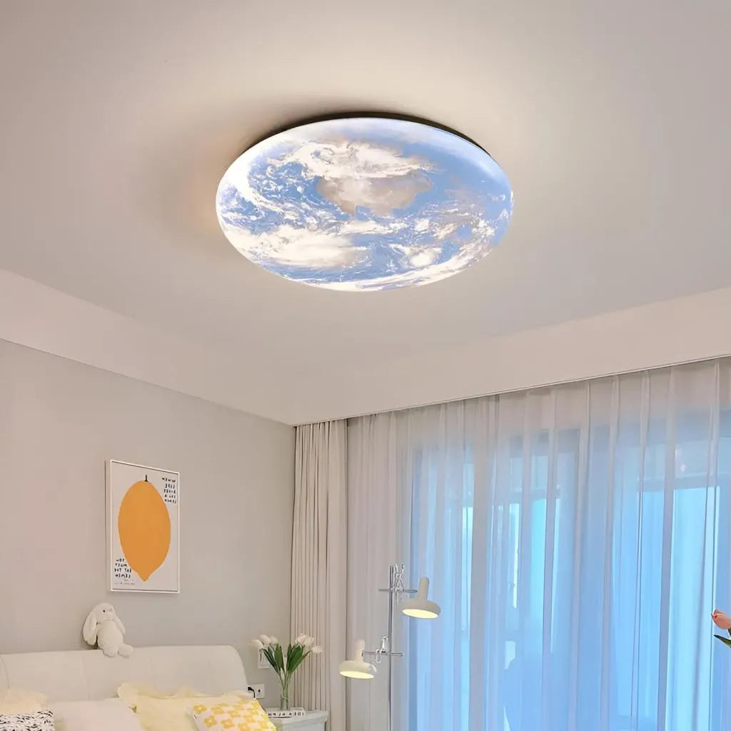 LED полилей EARTH 41W, диаметър 30 ​​см, студена/топла/неутрална светлина, сини LED полилеи Заглавие по подразбиране Alessandro Design