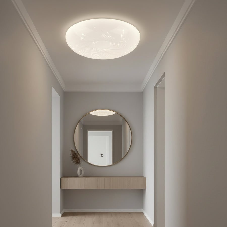 Plafonieră LED Flux 23 cm, 22W, 3000K / 4000K / 6000K, Alb, Metal si Acril Plafoniere LED Default Title Alessandro Design