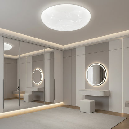 Plafonieră LED Flux 23 cm, 22W, 3000K / 4000K / 6000K, Alb, Metal si Acril Plafoniere LED Default Title Alessandro Design