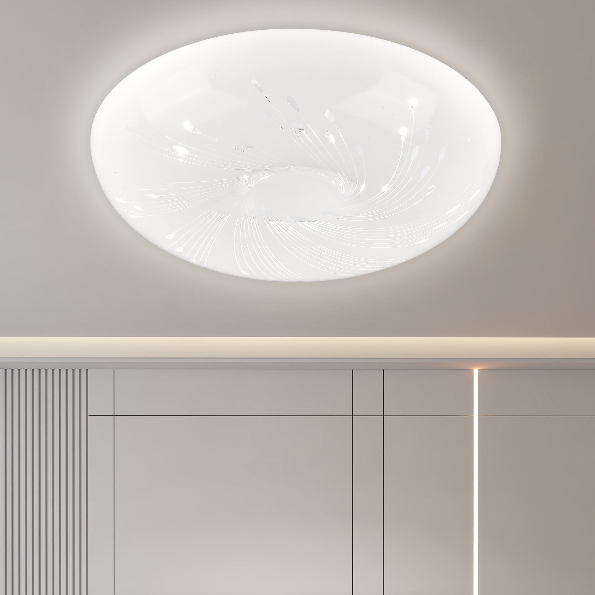 Plafonieră LED 35 cm, 31W, 3000K / 4000K / 6000K, Alb, Metal si Acril Plafoniere LED Default Title Alessandro Design