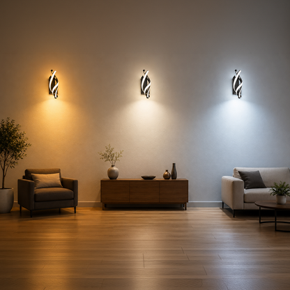 Reid 13W LED стенна лампа, студена/топла/неутрална светлина, черни вътрешни стенни лампи Заглавие по подразбиране Alessandro Design