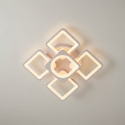 LED полилей с дистанционно управление ZOE 70W, 5 квадрата, студена/топла/неутрална светлина, димируем, бял LED полилей с дистанционно управление Заглавие по подразбиране Alessandro Design