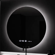 LED кръгло огледало, 80 см, Serenite MotionGlow Marcello, система за обезпотяване, часовник и термометър, димируеми огледала Marcello Заглавие по подразбиране Alessandro Design
