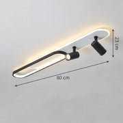 LED полилей с регулируем проектор FISSO Camilla 70W, студена/топла/неутрална светлина, черни LED полилеи Заглавие по подразбиране Alessandro Design