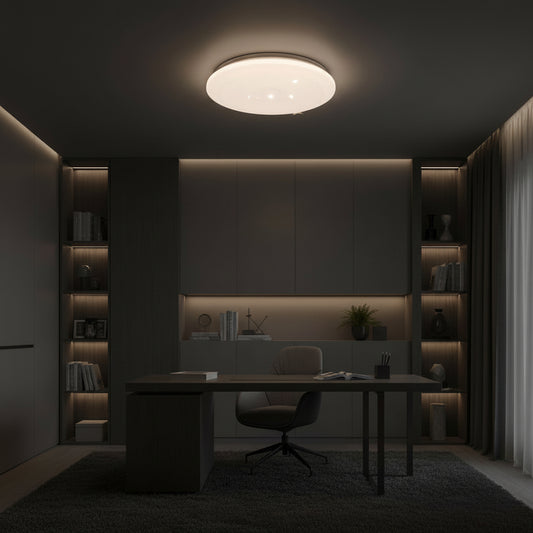 Plafonieră LED Stele 35 cm, 31W, 3000K / 4000K / 6000K, Alb, Metal si Acril Plafoniere LED Default Title Alessandro Design