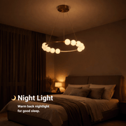 LED пендел акрилен Nova 57W с дистанционно управление, димируем, 3000K/4000K/6000K, златни, метални и акрилни LED полилеи с дистанционно управление Заглавие по подразбиране Alessandro Design