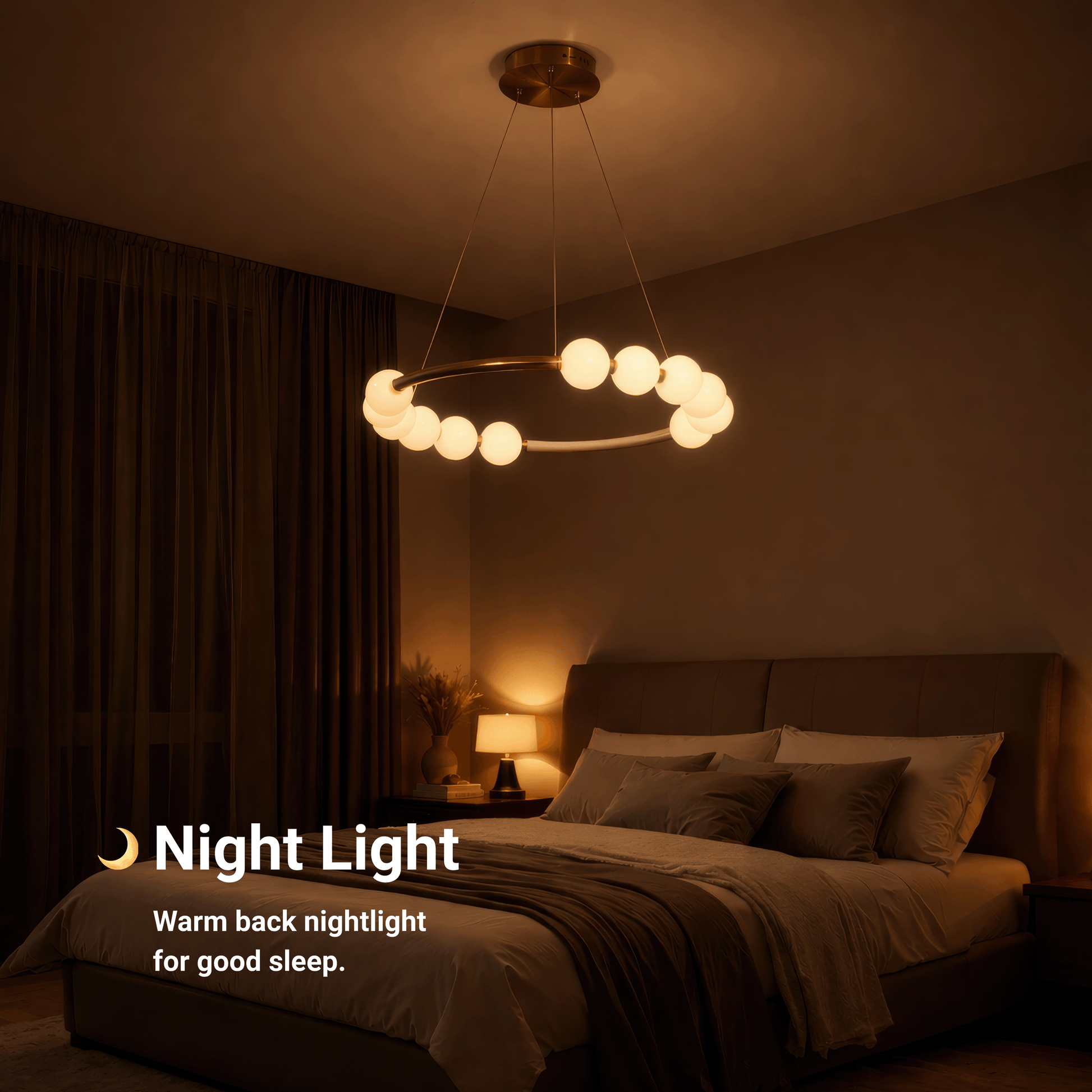 LED пендел акрилен Nova 57W с дистанционно управление, димируем, 3000K/4000K/6000K, златни, метални и акрилни LED полилеи с дистанционно управление Заглавие по подразбиране Alessandro Design