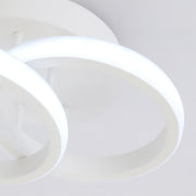 LED полилей VERTEX CIRCULA 21W, 2 кръга, метални рамки, студена/топла/неутрална светлина, бели LED полилеи Заглавие по подразбиране Alessandro Design
