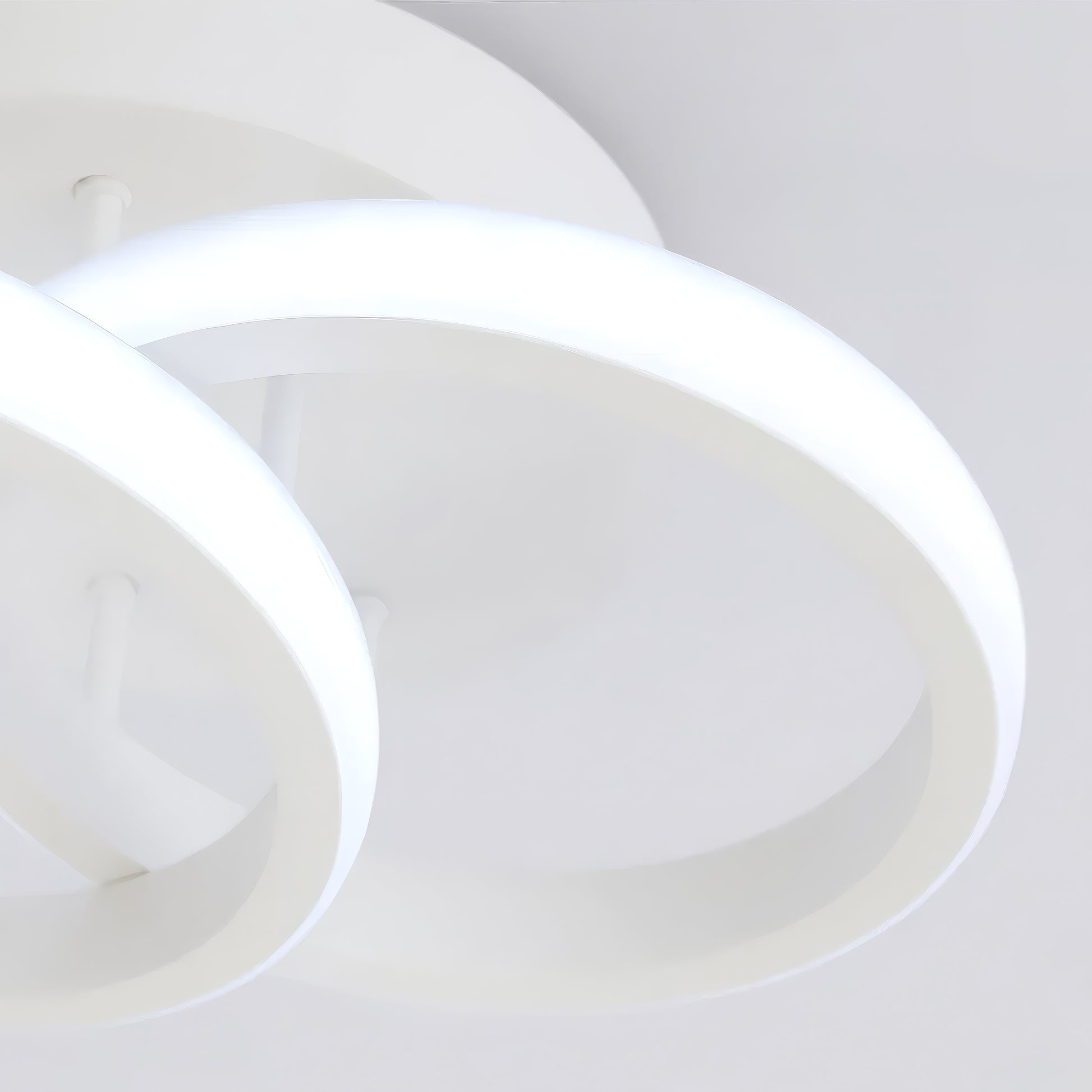 LED полилей VERTEX CIRCULA 21W, 2 кръга, метални рамки, студена/топла/неутрална светлина, бели LED полилеи Заглавие по подразбиране Alessandro Design