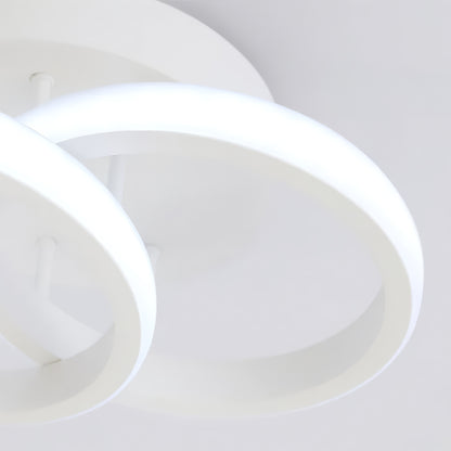 LED полилей VERTEX CIRCULA 21W, 2 кръга, метални рамки, студена/топла/неутрална светлина, бели LED полилеи Заглавие по подразбиране Alessandro Design