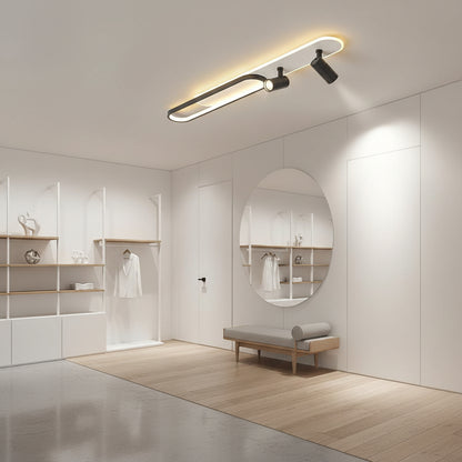 LED полилей с регулируем проектор FISSO Camilla 70W, студена/топла/неутрална светлина, черни LED полилеи Заглавие по подразбиране Alessandro Design