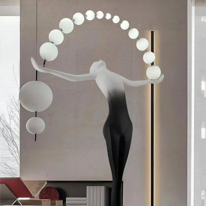 Amato LED подова лампа 24W 4000K черен метал Veioze & подова лампа Заглавие по подразбиране Alessandro Design