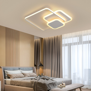 LED полилей с дистанционно управление ANEMONA 75W, 3 квадрата, студена/топла/неутрална светлина, димируем, бял LED полилей с дистанционно управление Default Title Alessandro Design