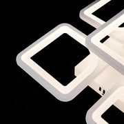 LED полилей с дистанционно управление ZOE 70W, 5 квадрата, студена/топла/неутрална светлина, димируем, бял LED полилей с дистанционно управление Заглавие по подразбиране Alessandro Design