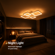 LED полилей с дистанционно управление ELLA 67W, 4 квадрата, студена/топла/неутрална светлина, димируем, бял LED полилей с дистанционно управление Default Title Alessandro Design