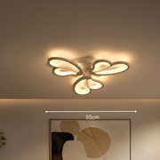 LED полилей с дистанционно управление BLOSSOM 40W, 3 венчелистчета, студена/топла/неутрална светлина, димиране, бял LED полилей с дистанционно управление Заглавие по подразбиране Alessandro Design
