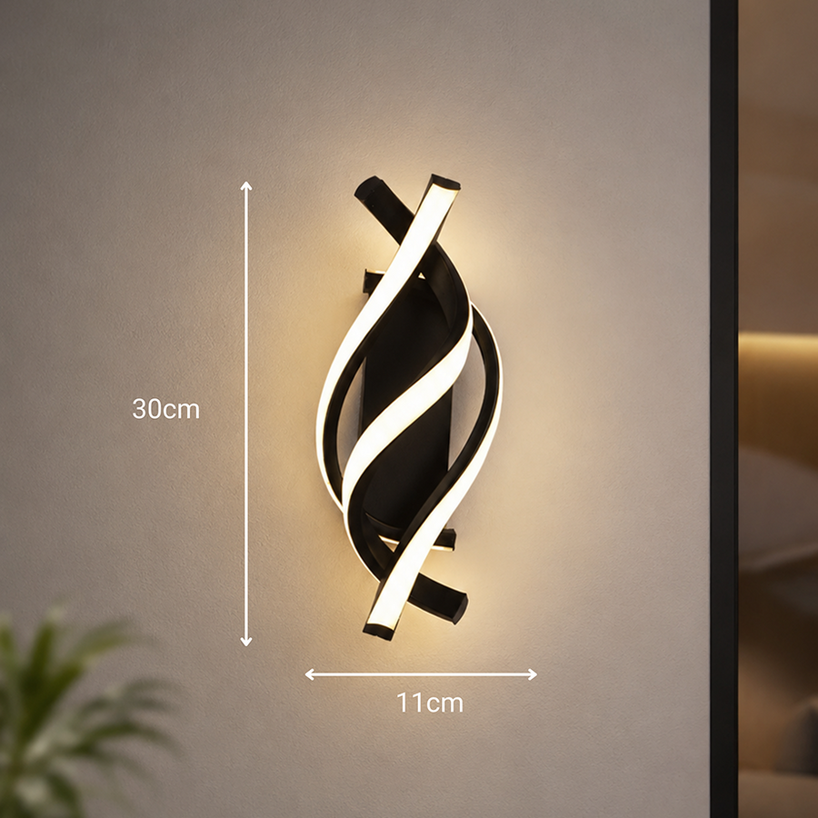 Reid 13W LED стенна лампа, студена/топла/неутрална светлина, черни вътрешни стенни лампи Заглавие по подразбиране Alessandro Design