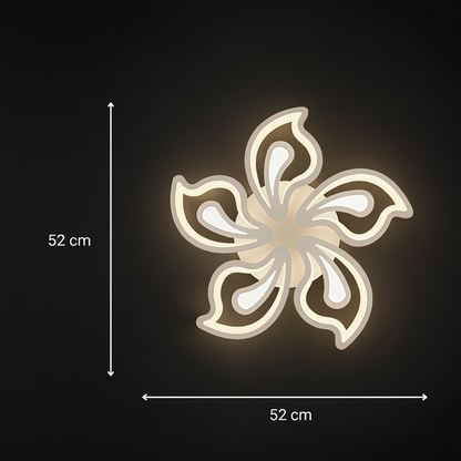 LED полилей с дистанционно управление LILY 86W, 5 елемента, Студена/Топла/Неутрална светлина, Димируем, Бял LED полилей с дистанционно управление Default Title Alessandro Design