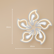 LED полилей с дистанционно управление GLORIOSA 95W, 5 венчелистчета, студена/топла/неутрална светлина, димиране, бял LED полилей с дистанционно управление Default Title Alessandro Design