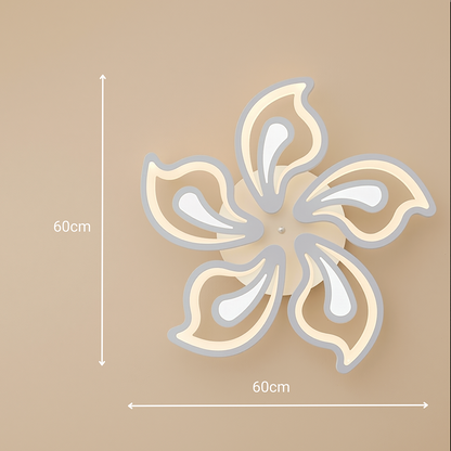 LED полилей с дистанционно управление GLORIOSA 95W, 5 венчелистчета, студена/топла/неутрална светлина, димиране, бял LED полилей с дистанционно управление Default Title Alessandro Design