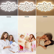 LED полилей с дистанционно управление BLOSSOM 146W, 12 венчелистчета, Студена/Топла/Неутрална светлина 3000k/4000k/6000k, Димируем, Бял LED полилей с дистанционно управление Default Title Alessandro Design
