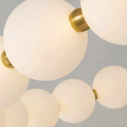 LED пендел акрилен Nova 57W с дистанционно управление, димируем, 3000K/4000K/6000K, златни, метални и акрилни LED полилеи с дистанционно управление Заглавие по подразбиране Alessandro Design