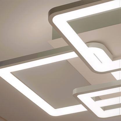 LED полилей с дистанционно управление ELLA 119W, 6 квадрата, студена/топла/неутрална светлина, димируем, бял LED полилей с дистанционно управление Default Title Alessandro Design
