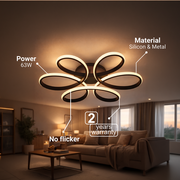 LED полилей с дистанционно HELIX 63W, Студена/Топла/Неутрална светлина, Димируем, Черен LED полилей с дистанционно управление Заглавие по подразбиране Alessandro Design