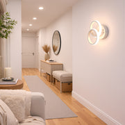 LED полилей VERTEX CIRCULA 21W, 2 кръга, метални рамки, студена/топла/неутрална светлина, бели LED полилеи Заглавие по подразбиране Alessandro Design