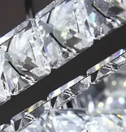 Окачен LED полилей с дистанционно управление и кристал PRISM ANTEA 57W, 2 кръга, студена/топла/неутрална светлина, възможност за димиране, блестящ хром, регулируема височина LED полилеи с дистанционно управление Заглавие по подразбиране Alessandro Design