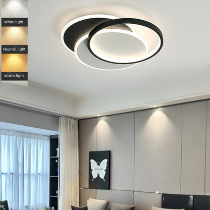 LED полилей с дистанционно управление CHIARA 67W, 3 кръга, студена/топла/неутрална светлина, димиране, черен LED полилей с дистанционно управление Заглавие по подразбиране Alessandro Design