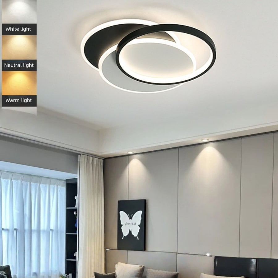 LED полилей с дистанционно управление CHIARA 67W, 3 кръга, студена/топла/неутрална светлина, димиране, черен LED полилей с дистанционно управление Заглавие по подразбиране Alessandro Design