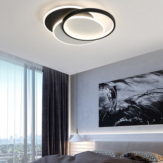 LED полилей с дистанционно управление CHIARA 67W, 3 кръга, студена/топла/неутрална светлина, димиране, черен LED полилей с дистанционно управление Заглавие по подразбиране Alessandro Design