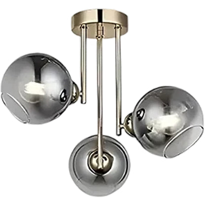 Модерен полилей с крушка MODUS, 3x E27, злато, метал Modern Chandeliers Default Title Alessandro Design