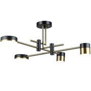 Lustra LED Palius 48W Negru, 4 Brate Default Title Alessandro Design