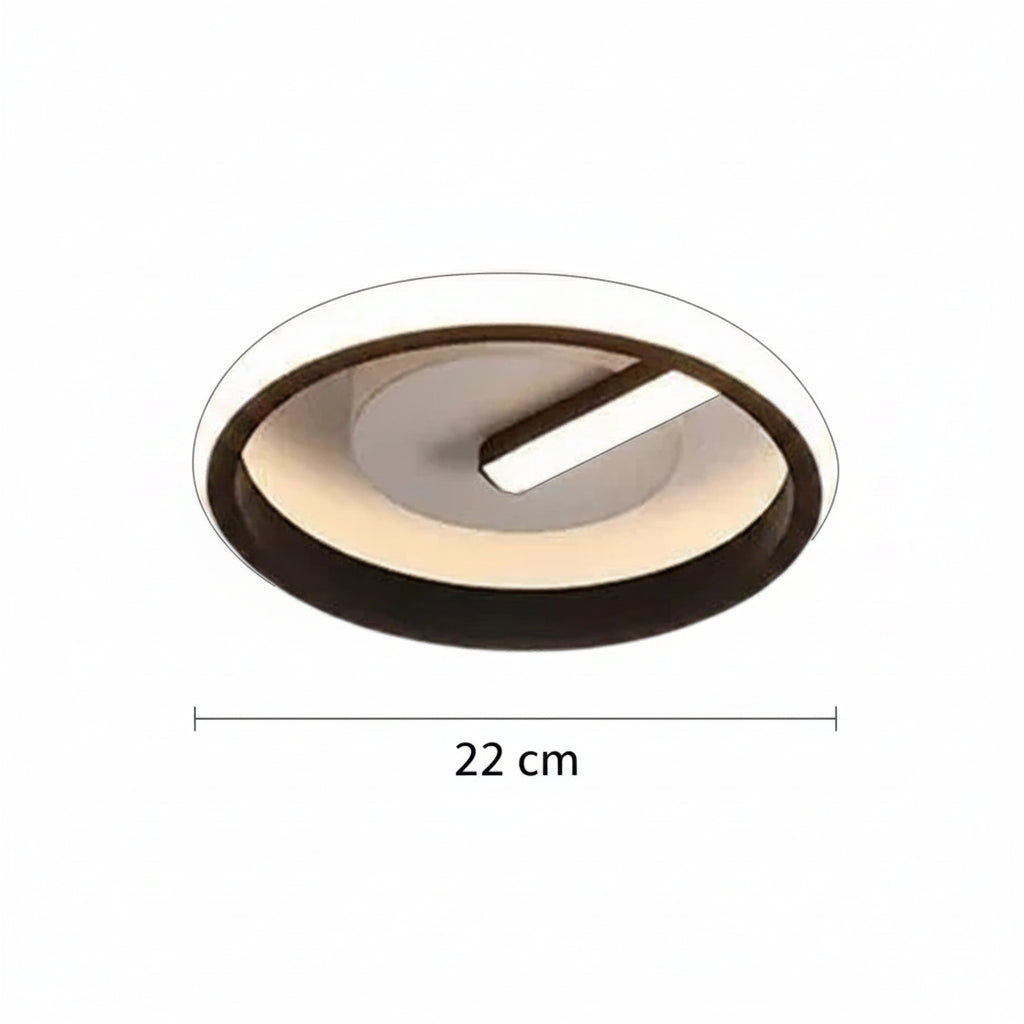 LED полилей VICTORIA 19W, кръгла, студена/топла/неутрална светлина, черен, бял апликиран LED полилей Заглавие по подразбиране Alessandro Design