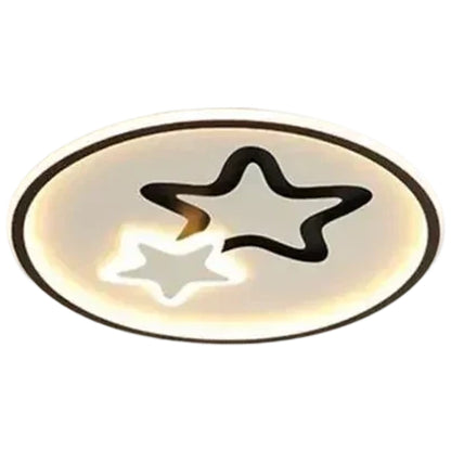LED полилей с дистанционно управление EMELIANA 57W, Звезда, Студена/Топла/Неутрална светлина, Димируем, Черен LED полилей с дистанционно управление Default Title Alessandro Design