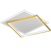 LED полилей с дистанционно управление SOLARA 66W, 2 квадрата, студена/топла/неутрална светлина, димируем, златисто бял LED полилей с дистанционно управление Заглавие по подразбиране Alessandro Design