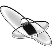 LED полилей с дистанционно управление ORBITA 74W, 3 елемента, Овална, Студена/Топла/Неутрална светлина, Димируем, Черен LED полилей с дистанционно управление Default Title Alessandro Design