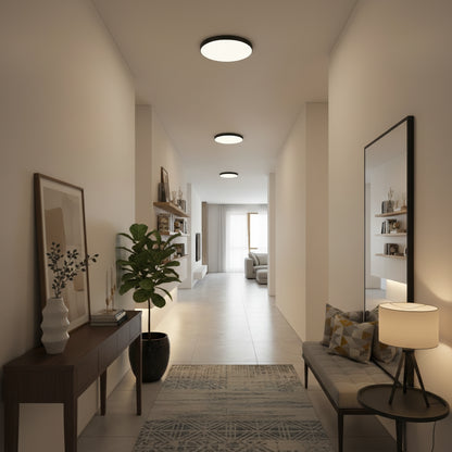 SOLIS LED плафон 27см 20W Cold Light, Черни LED плафониери Заглавие по подразбиране Alessandro Design