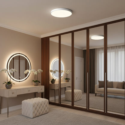 SOLIS LED плафон 27см 20W Студена светлина, бял